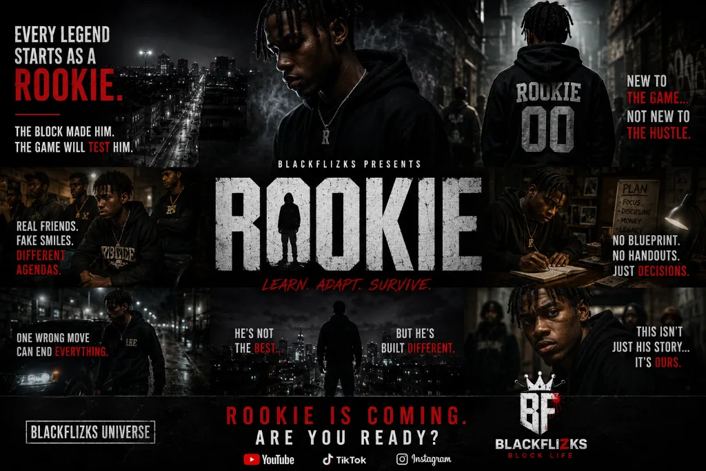 Rookie promotional collage showing an urban crime drama world